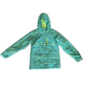 Columbia Jacket Girls L Green Waterproof Magic Mile Tippet Digi Print Outdoor